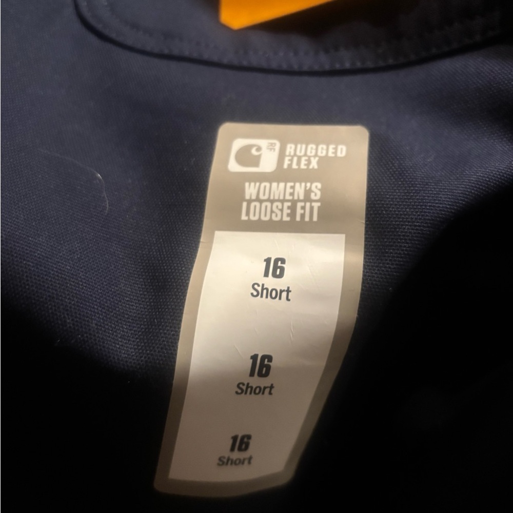 NWT Carhartt Women’s Rugged Flex Loose Fit Canvas Work Pant Size 16 S - Picture 3 of 3